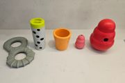 Assorted Kongs and dog treat toys, feeders, perfect condition