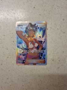 Olivia Rare Full Art Trainer Pokemon Card from Crimison Invasion (2017)