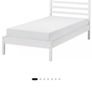 White single bed frame Image 4