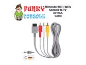 Nintendo Wii TV AV Cable Wii U Lead Composite Video Audio RCA Mini