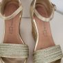 M Darina Gold wedges Sz 36 (Fit 3UK) - Rrp 59.99 (New) Image 2