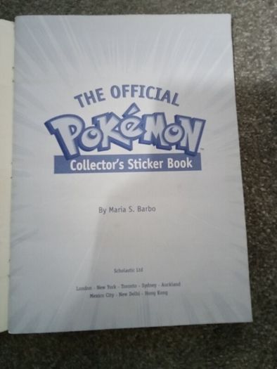 Vintage 1999 Official Pokemon Collector's Sticker Book