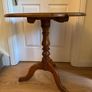 Solid Pine Round Occasional Table / Tripod Pedestal Side Table Image 2