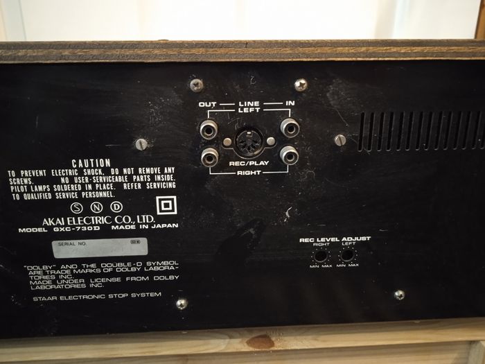 Akai GXC-730D stereo tape deck hifi audio cassete golden era