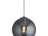 Smoked Glass Light Pendant 35 cm Diameter