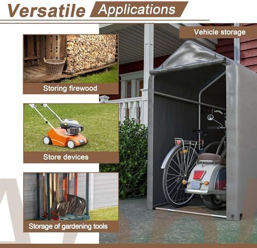 Garden Waterproof Anti-UV Bike Storage Tent Bicycle Motorcycle Shed Shelter