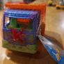 Polesie Orange, Blue and Green Tipper Truck Image 2