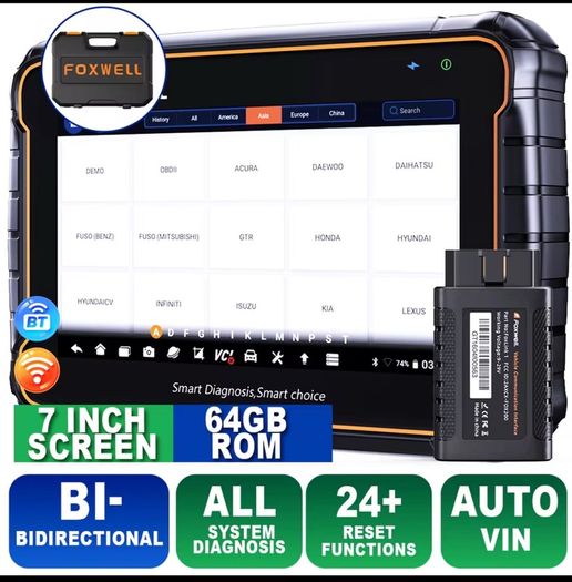 FOXWELL GT60 BT All System Car OBD2 Scanner Diagnostic Scan Tool BLUETOOTH