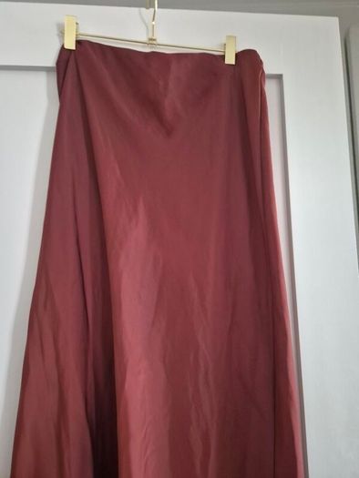 zara satin midi skirt