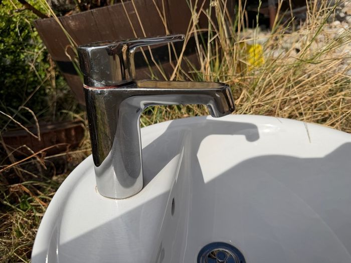 Bathroom Sink and Mixer Tap