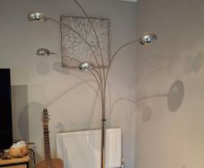 Floor standing lamp marble base