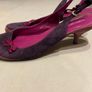 Women shoes low heel sandals purple size 5 Image 4