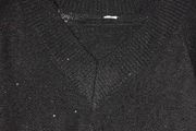 Black v neck jumper dress