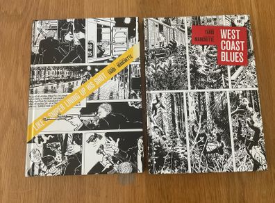 graphic novel hardbacks manchetti and jacques tardi west coast blues and like a sniper lining up his shot 15 eur each both for 20