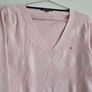 Tommy Hilfiger Pink V-Neck Cotton Knit Jumper Size XL Image 8