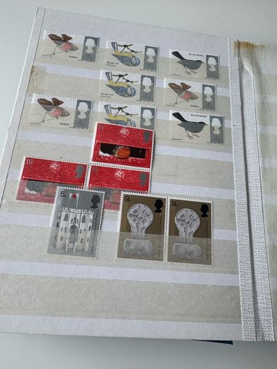 UK collection in stamp album