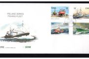 1991 Ireland Fishing Fleet (Boatyard, Inshore Trawlers, Lobster boat &amp; Fish Factory Ship) Commemorative Stamps An Post First Day Cover (FDC)
