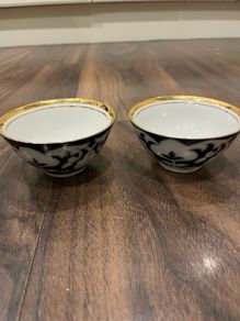 Vintage Porcelain Tea Bowls