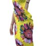 Yellow Floral beach scarf 95x150 Image 4