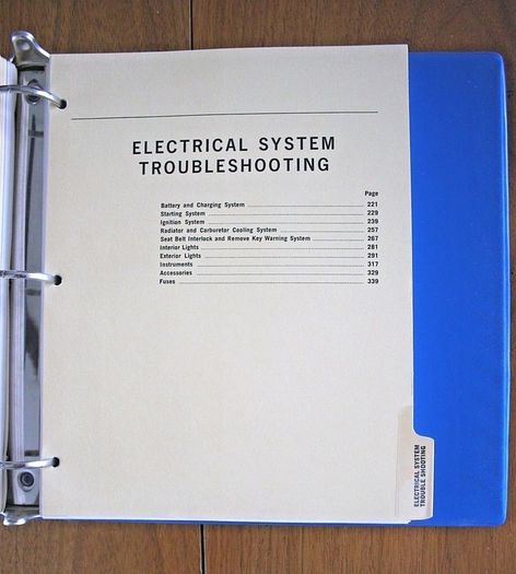 Fiat X19 Genuine Factory Service Manual (English)