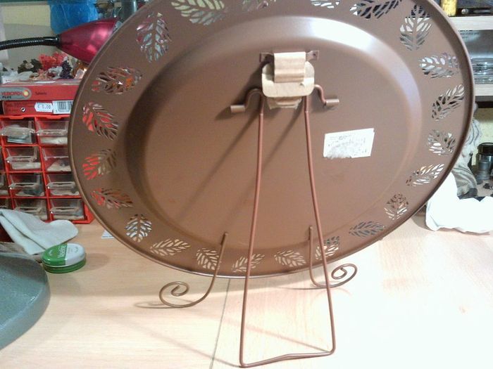 metal tray/plaque