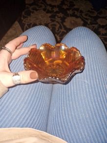 Carnival Glass Trinket Dish