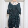 Coast pleated dress, dark green 12 UK Image 3