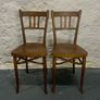 A pair of tall Thonet bentwood chairs. Image 10