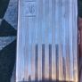 Mid Century Large Sterling Silver Gilded Cigarette Case(185 grams) Image 9