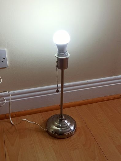 IKEA Arstid table lamp   chrome finish  height 40cm