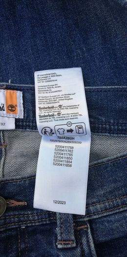 Timberland mens TFO stretch denim slim leg blue jeans W32 L32
