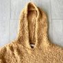 Sandro Paris Mohair Wool Blend Hooded Jumper Camel One Size Image 2