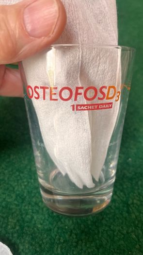Chemist shop Osteofosd's drinking  Glass