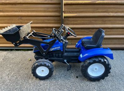 Ride on tractor digger and trailer