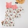 Maxi dress floral & pink tank dress Image 3