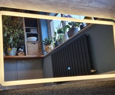 LED Bathroom Mirror Touch Switch Warm Light