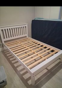 Double bed frame white - 4ft not 4ft6