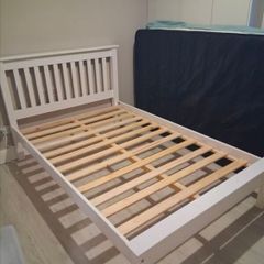 Double bed frame white - 4ft not 4ft6