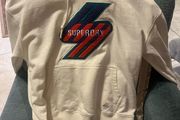 Brand new superdry cream cotton hoodie sweater