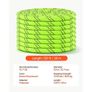 Double Braided Polyester Rope 12.7 mm x 36 m Arborist Rigging Rope, for Tree Work, Heavy Duty 11 Strands, 1678 kg High Breaking Strength, Outdoor Climbing Towing Swing Pulling Cord, Green Image 6