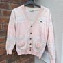 Vintage 80s Lacoste Wool Blend Knit Cardigan Womens Image 2