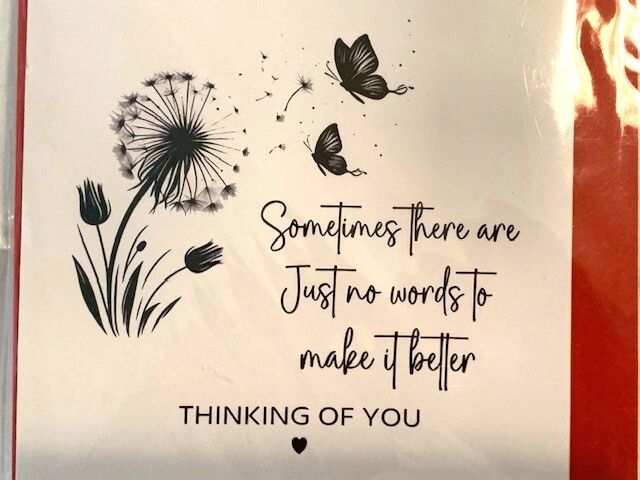 Condolences Card