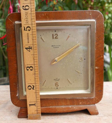 Vintage Dublin Weir & Sons Elliott Clock Mantel Clock (in working order)