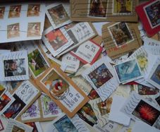 Irish stamps lot on paper
