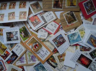Irish stamps lot on paper