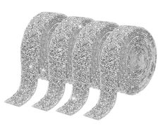Brand New QUARKZMAN 4 Rolls 12 Yards Self-Adhesive Crystal Rhinestone Diamond Ribbon