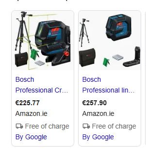 Bosch GLL 2-15 G Green Self-Levelling Cross-Line Laser with Tripod