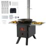 Wood Stove, 218.4 cm, Alloy Steel Camping Tent Stove, Portable Wood Burning Stove with Chimney Pipes & Gloves, 22941.9 cm Firebox Hot Tent Stove for Outdoor Cooking and Heating with 8 Pipes Image 2