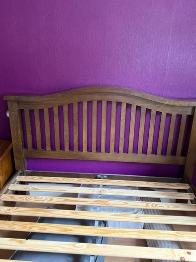 Bed, Chest Drawers and Bedside Table