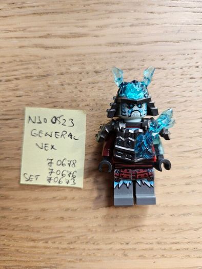 lego njo0523 general vex, set ninjago 70678, 70676